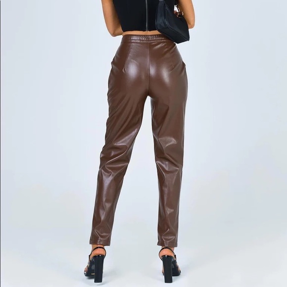 Princess Polly Faux Leather Pants - Picture 2 of 7